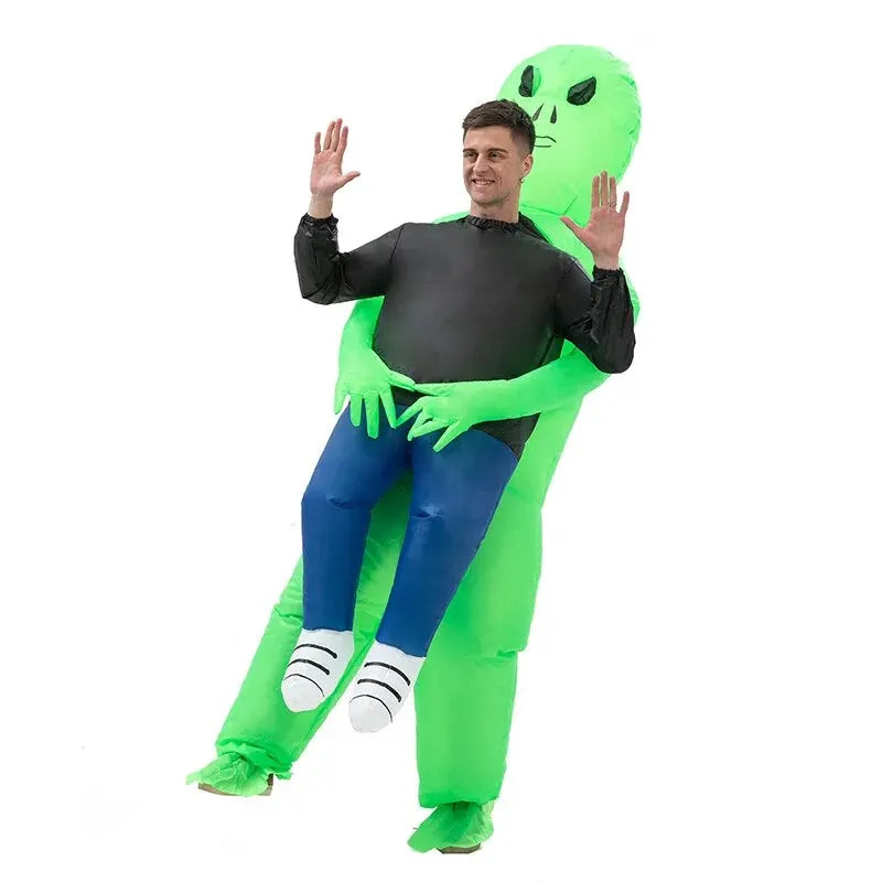 Aufblasbares Alien Kostüm für Halloween und Fasching 3