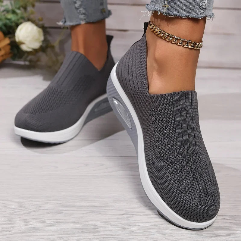 Damen Sneakers Luftpolster Rutschfeste Sohle Atmungsaktives Mesh 5