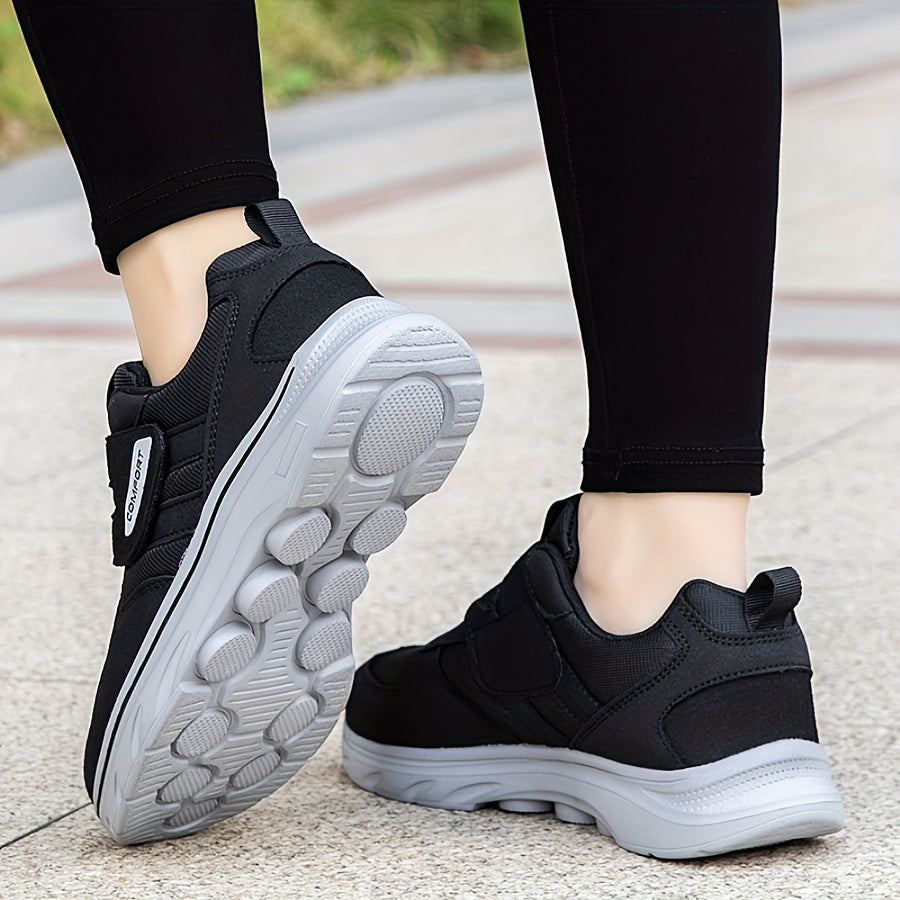 Damen und Herren Komfort Schuhe mit Klettverschluss 2