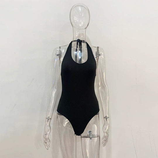 Damen Jumpsuit Rückenfrei Festlich Elegante Sommermode aus leichtem Material-6