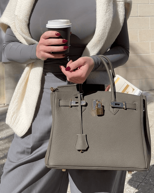 Damen Handtasche Tragetasche Elegant Kunstleder Geräumig 2