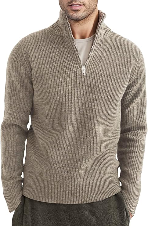 Variant image for Herrenpullover Zipper Italienisches Design Baumwollmischung-41