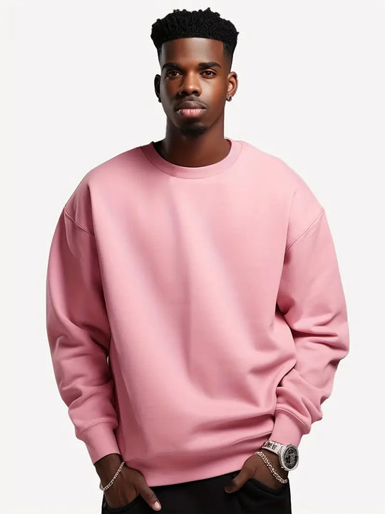 Variant image for Herren Pullover Rundhals Lässig Baumwolle Komfortabel-1