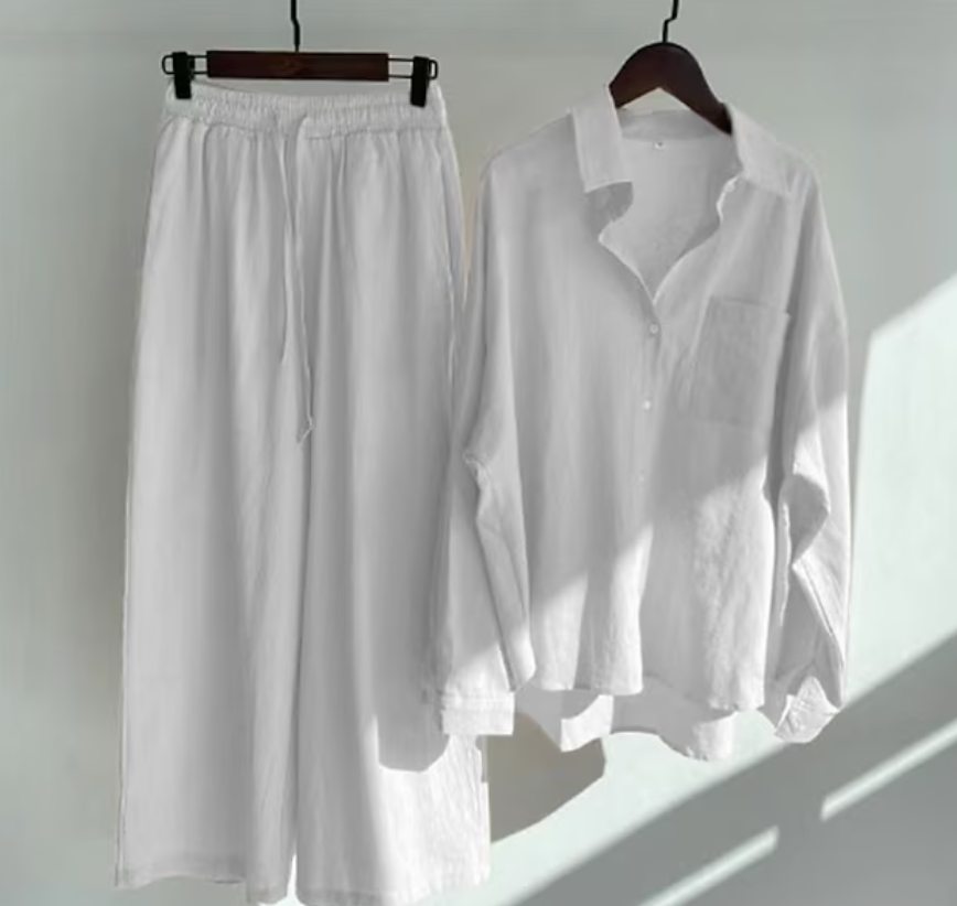 Variant image for Damen Set Zweiteilig Modernes Leinen für Stil und Komfort-50