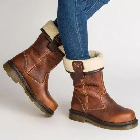 Damen Winterstiefel Warme Winterschuhe Bequem Hochwertiges Material-2