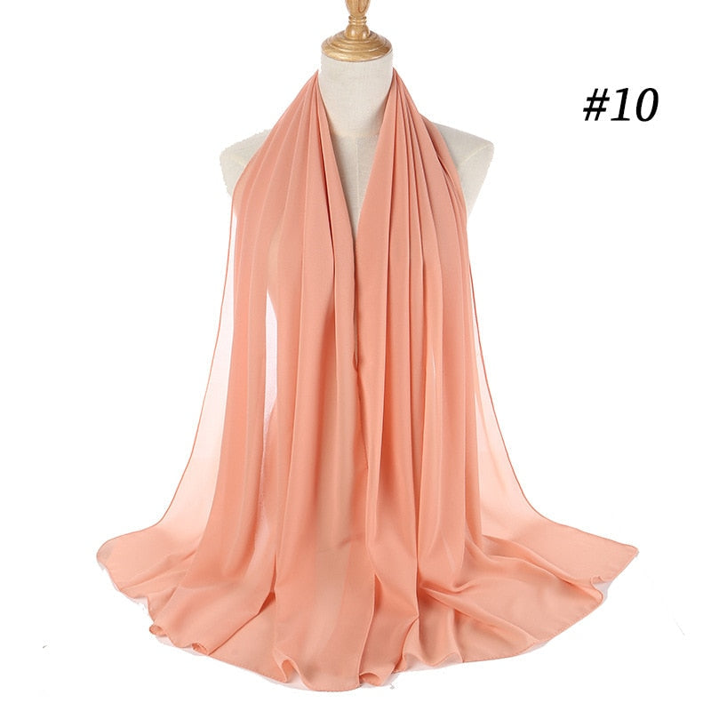 Chiffon Hijab Stirnband