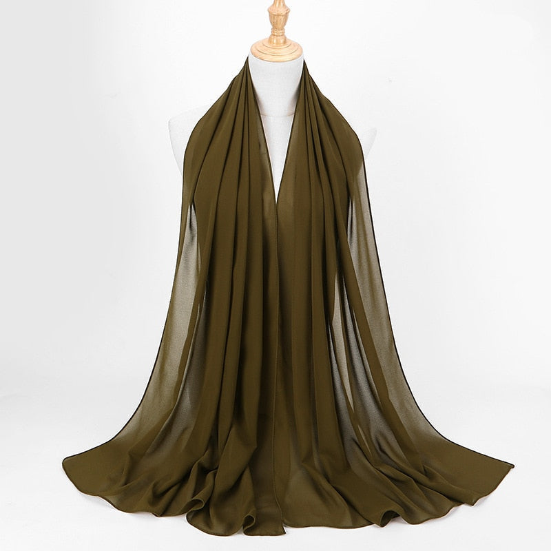 Chiffon Hijab Stirnband