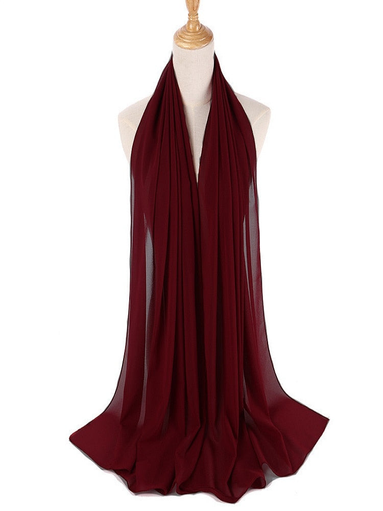 Chiffon Hijab Stirnband