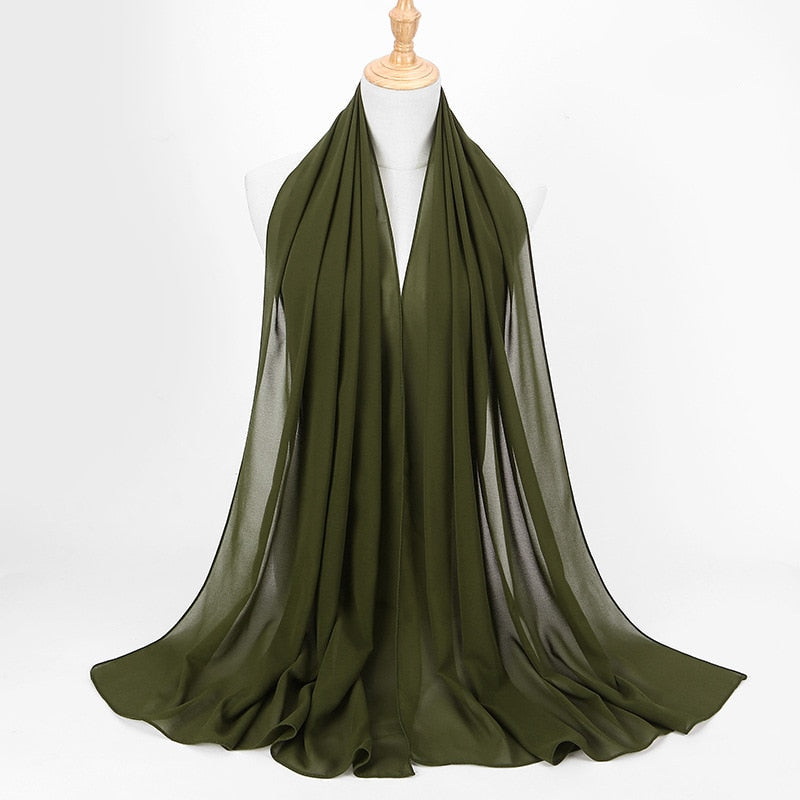 Chiffon Hijab Stirnband