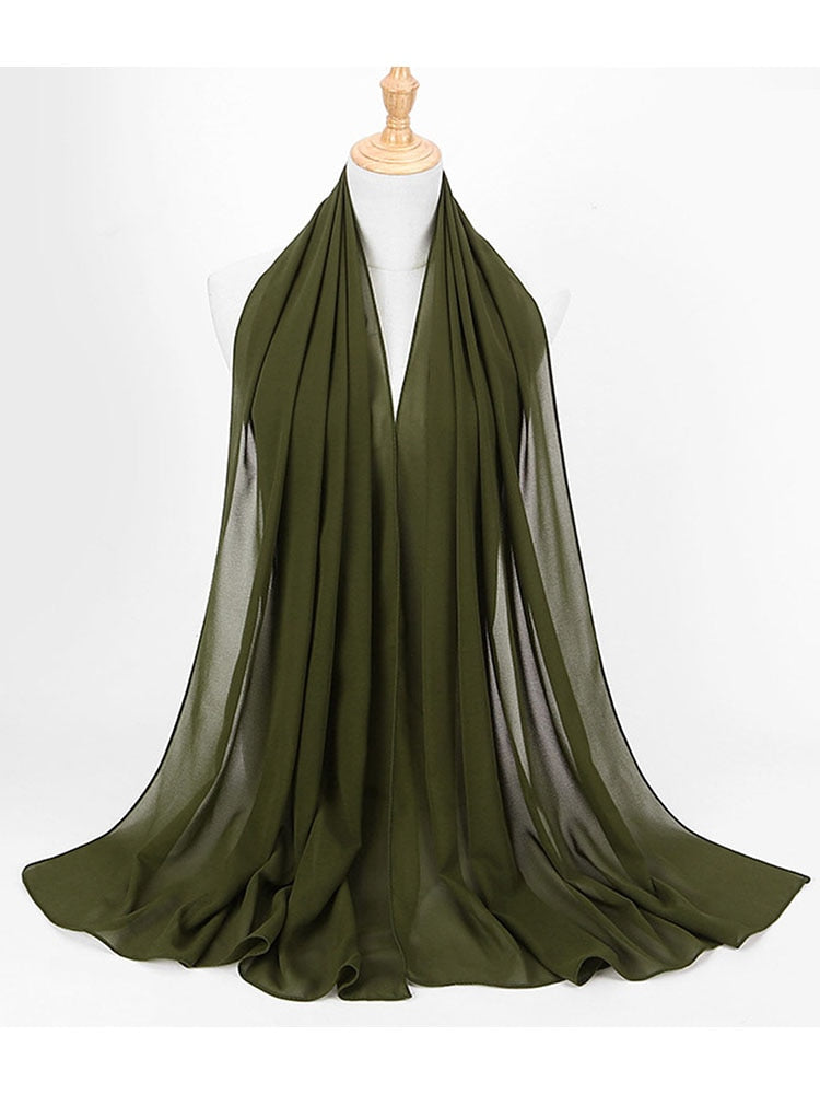 Chiffon Hijab Stirnband