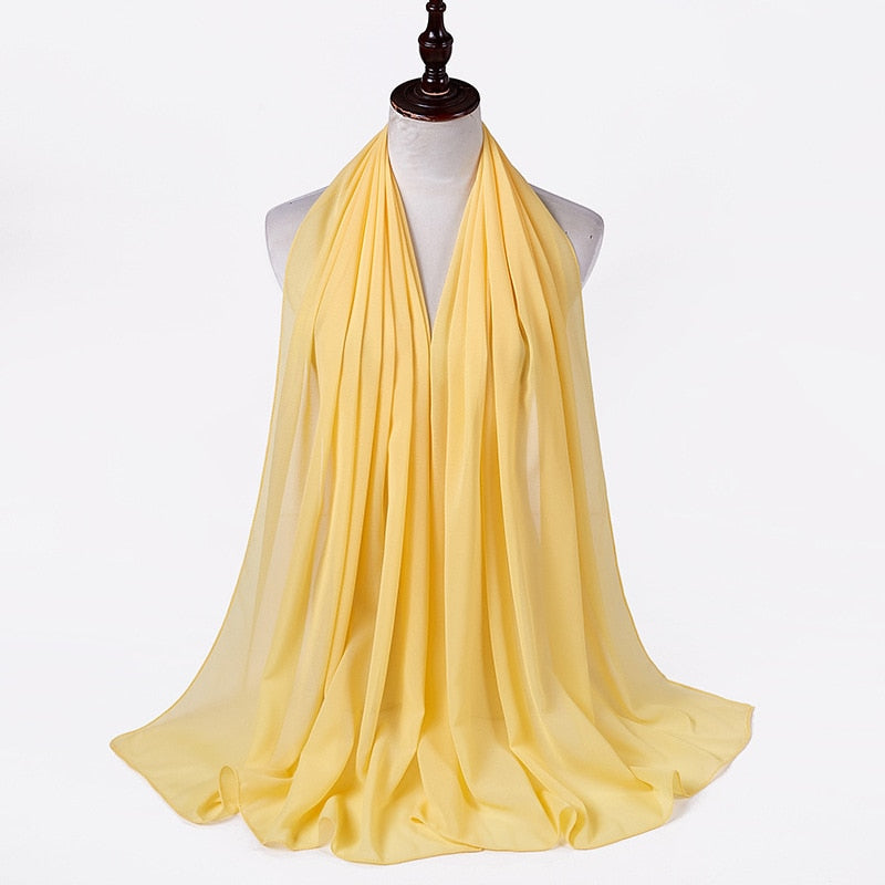 Chiffon Hijab Stirnband