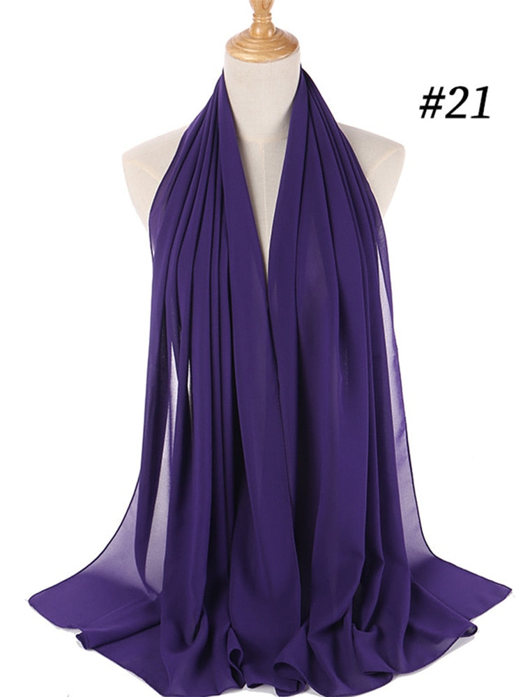 Chiffon Hijab Stirnband