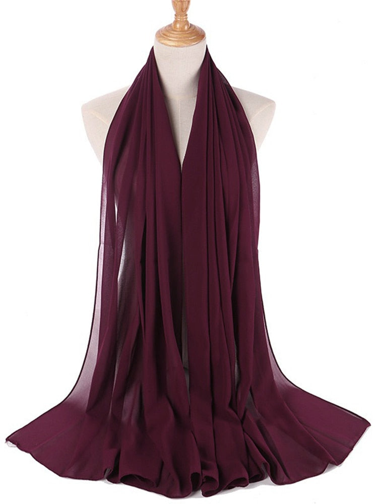 Chiffon Hijab Stirnband