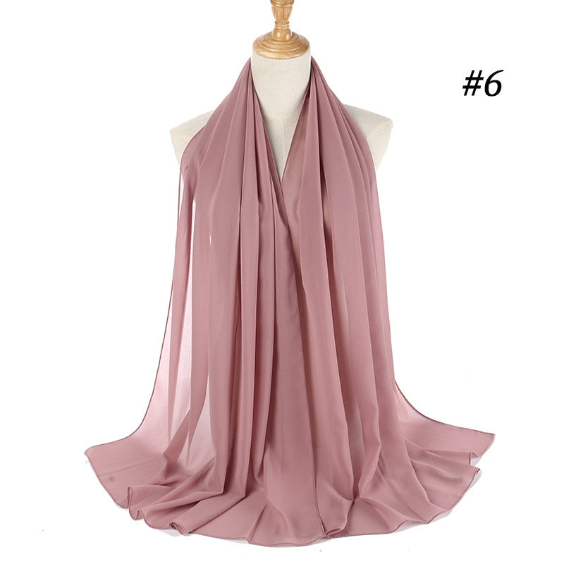Chiffon Hijab Stirnband