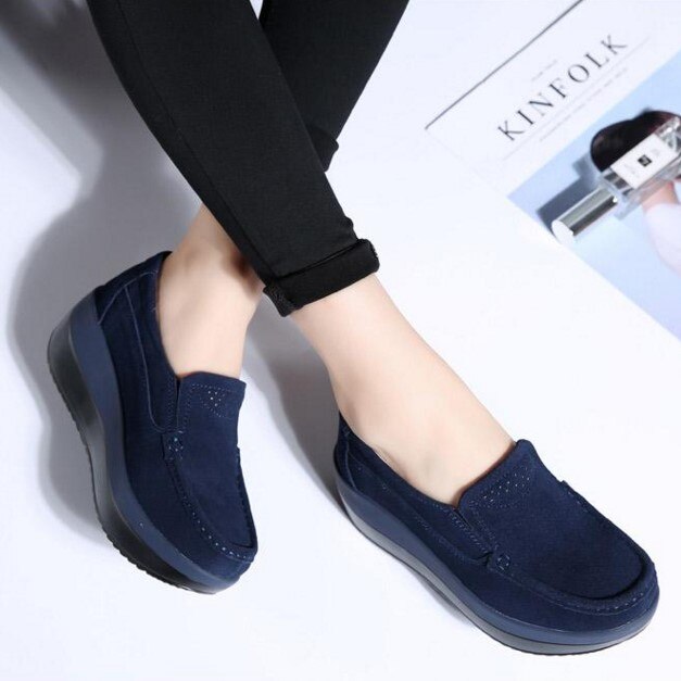 Damen Slip-On Mokassin Schuhe