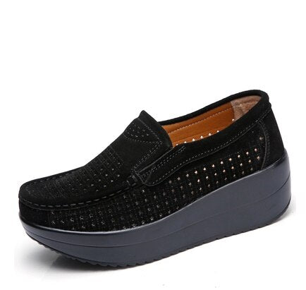 Damen Slip-On Mokassin Schuhe