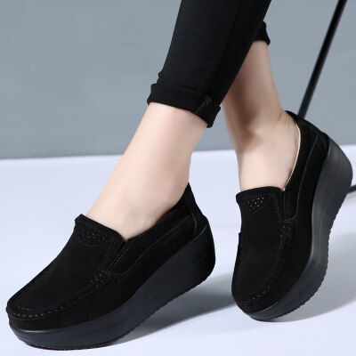 Damen Slip-On Mokassin Schuhe