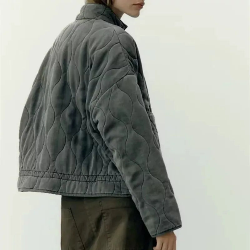 Damen Alltag Jacke mit Taschen-Details 3