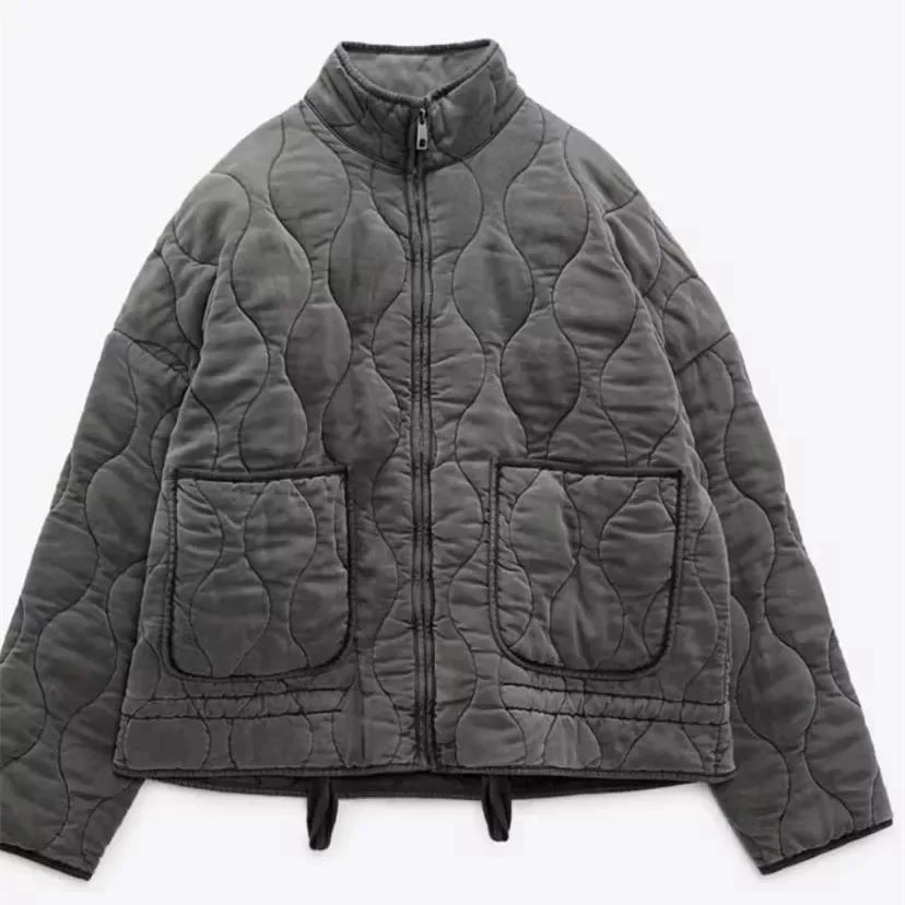 Damen Alltag Jacke mit Taschen-Details 5