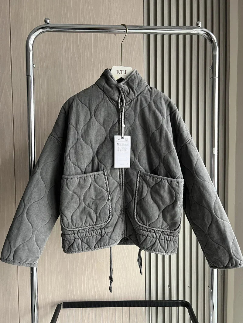 Damen Alltag Jacke mit Taschen-Details 6
