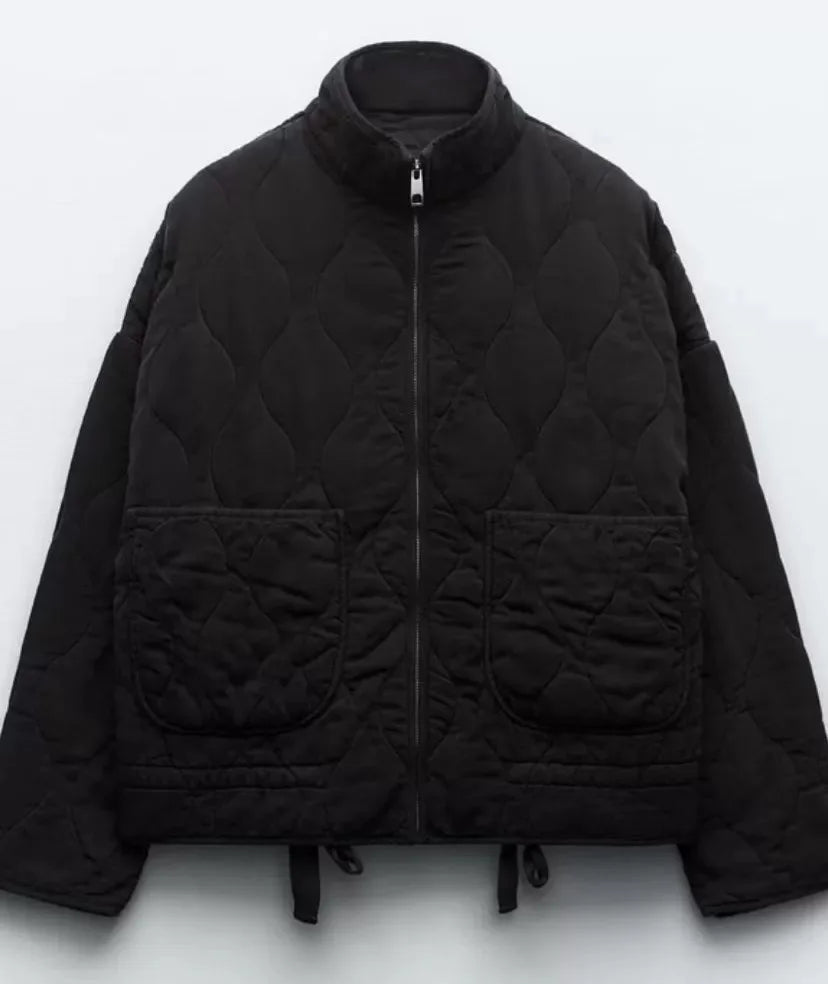 Damen Alltag Jacke mit Taschen-Details 8