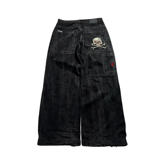 Damen Baggy Jeans Hohe Taille Lässig 0