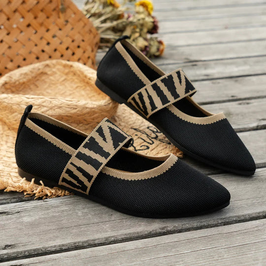 Damen Ballerinas Bequeme Flache Schuhe 3