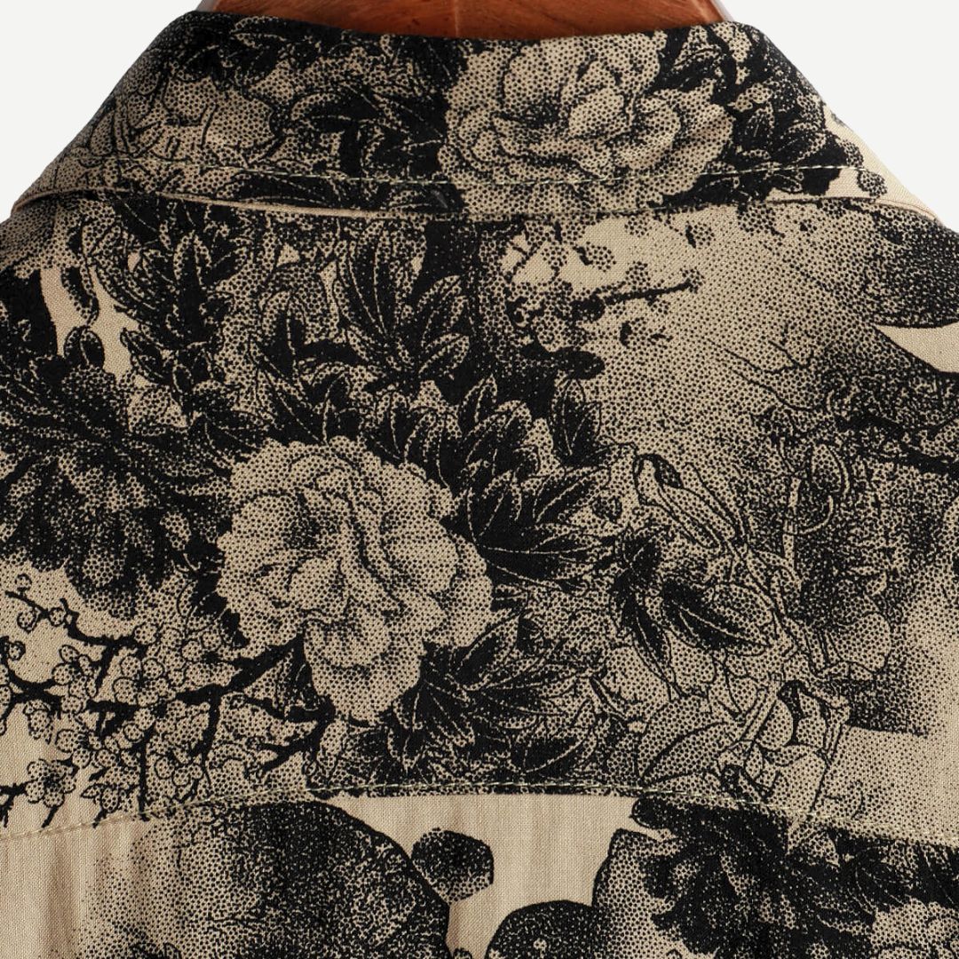 Damen Bluse mit Vintage-Blütenmuster aus leichtem Material 3