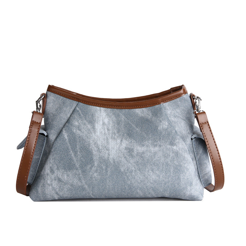 Damen Bucket Bag Umhängetasche Denim Stilvoll für Alltag und Freizeit 8