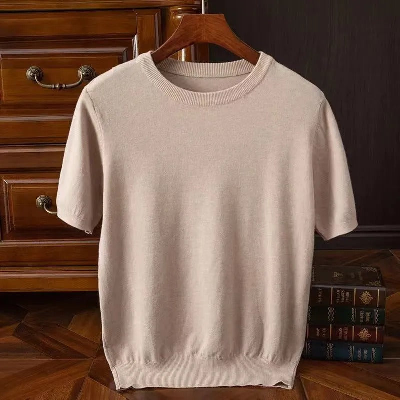 Damen Cashmere T-Shirt Elegantes Design 3