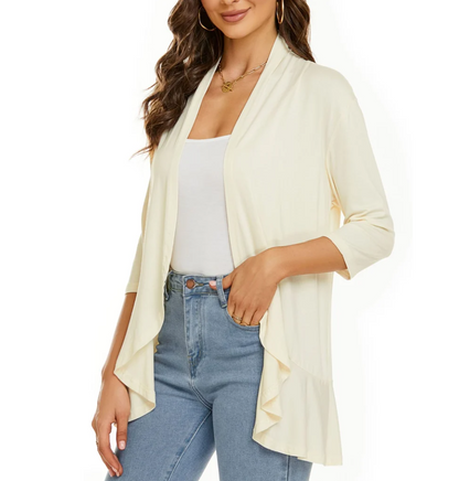 Damen Casual Weste Offene Front Weiches Material 8