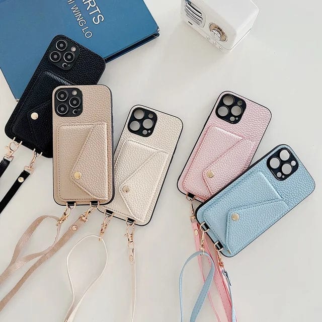 Damen Crossbody Handyhülle mit verstellbarem Band 6