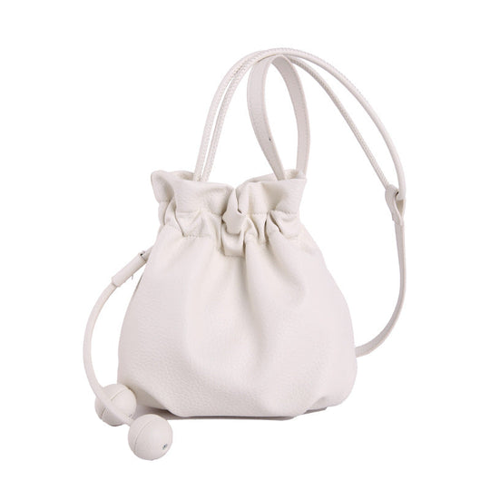 Damen Eimerhandtasche mit Kordelzug 6