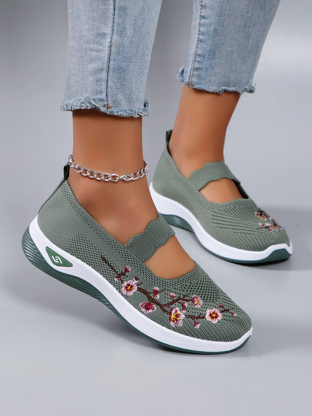 Damen Flache Schuhe aus atmungsaktivem Mesh für den Sommer 4
