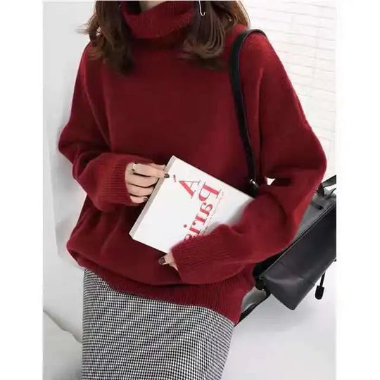 Damen Kaschmir Pullover Lässig 5