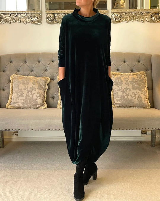 Damen Kleid Fließende Silhouette 1