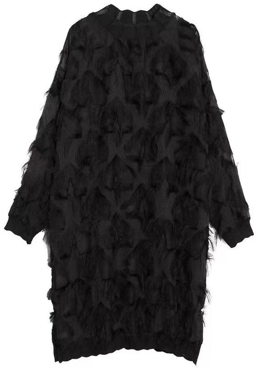 Damen Kleid Hochzeitsgast mit Quasten, Festliches Kleid für Besondere Anlässe 3