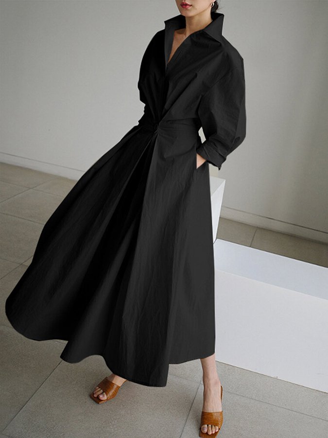 Damen Kleid Modernes Design Leichtes Material 4