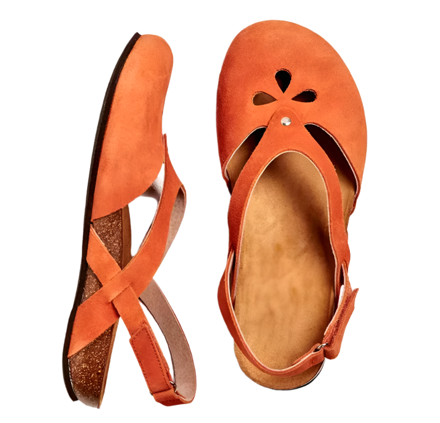 Damen Komfort Schuhe mit verstellbaren Klettverschlüssen 0