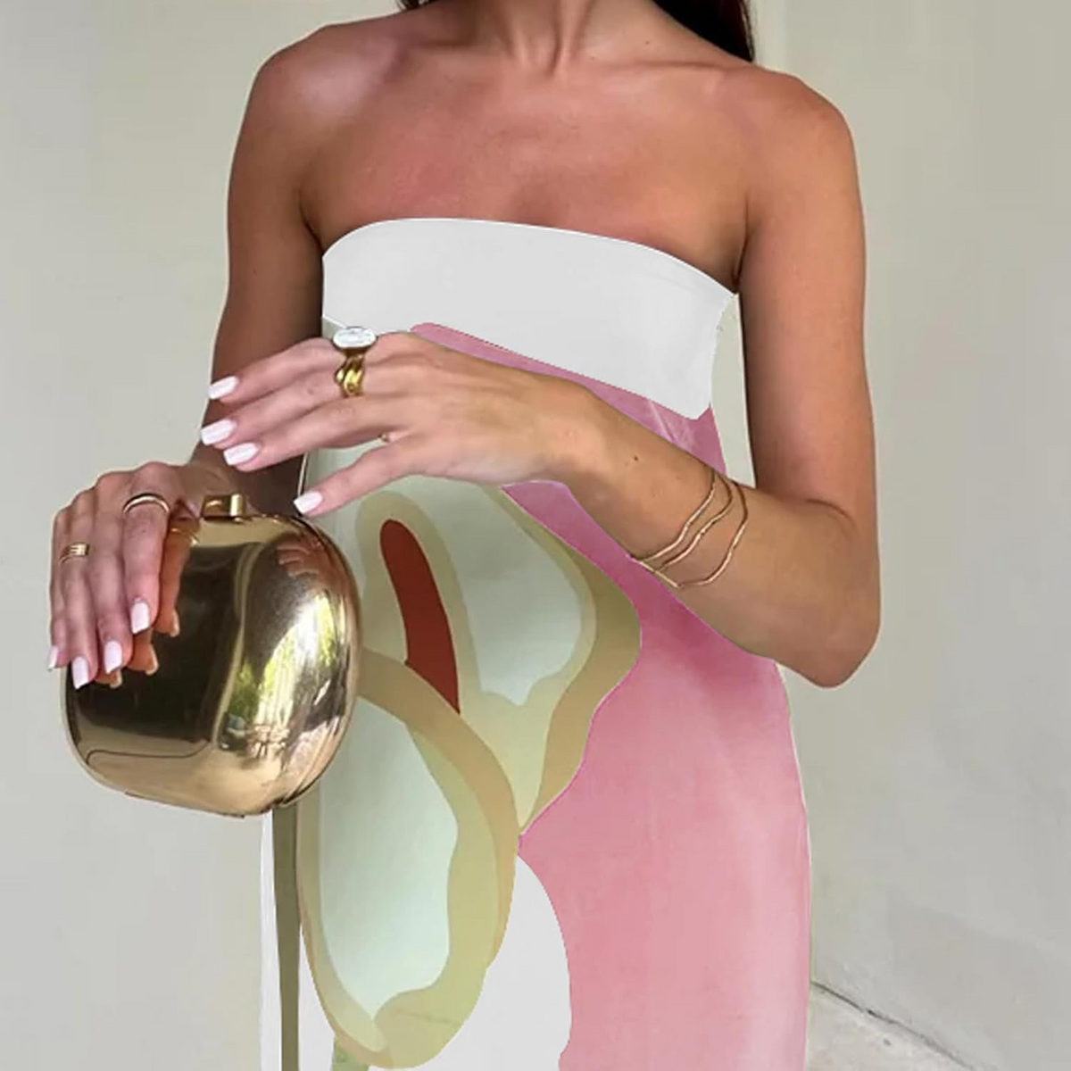 Damen Maxi Kleid Fließend Sommerstil 8