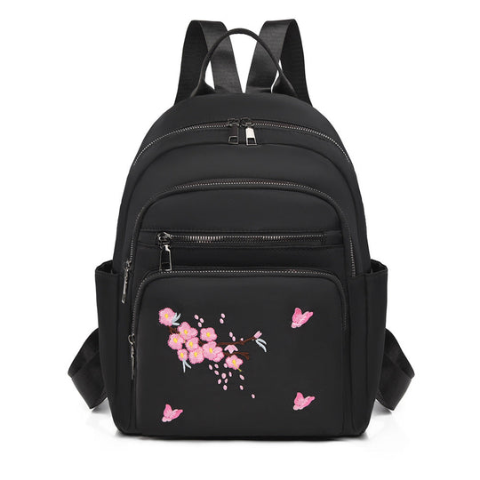 Damen Mini-Rucksack mit Blumenstickerei 0