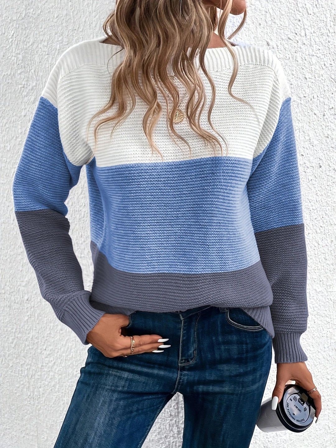 Damen Pullover Eleganter Stil Baumwollmischung Warm 4
