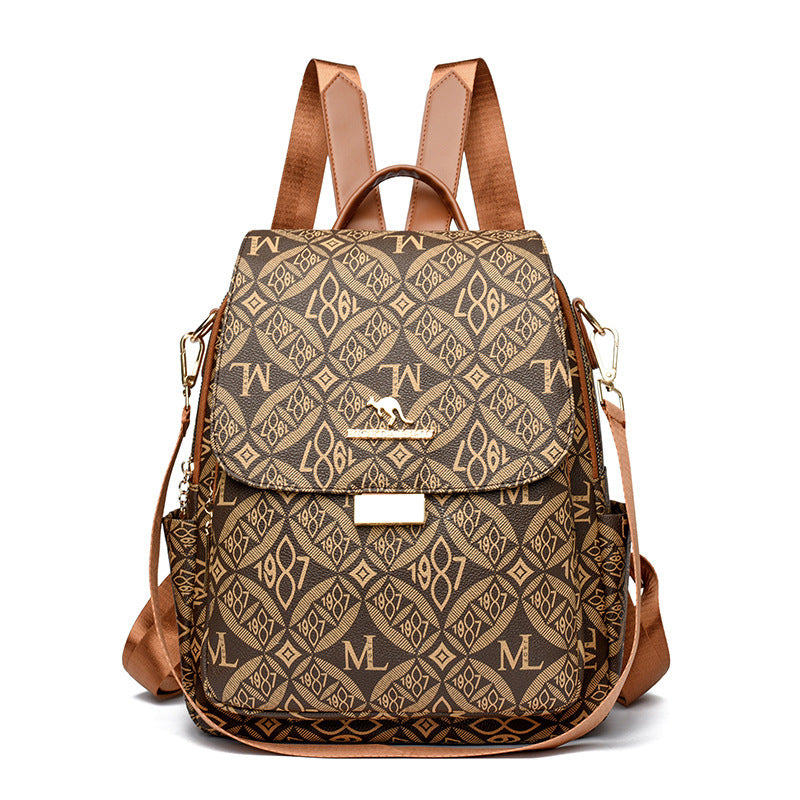 Damen Rucksack mit geometrischem Muster modern 0