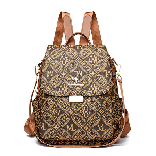 Damen Rucksack mit geometrischem Muster modern 0