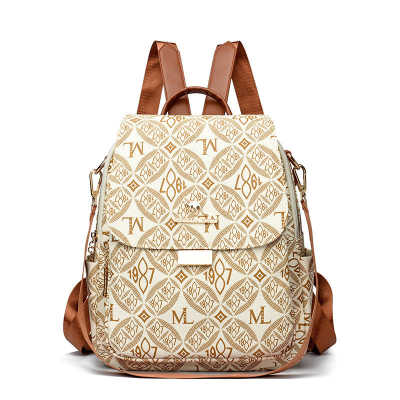 Damen Rucksack mit geometrischem Muster modern 3