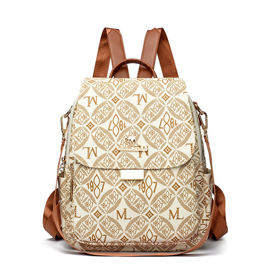 Damen Rucksack mit geometrischem Muster modern 3