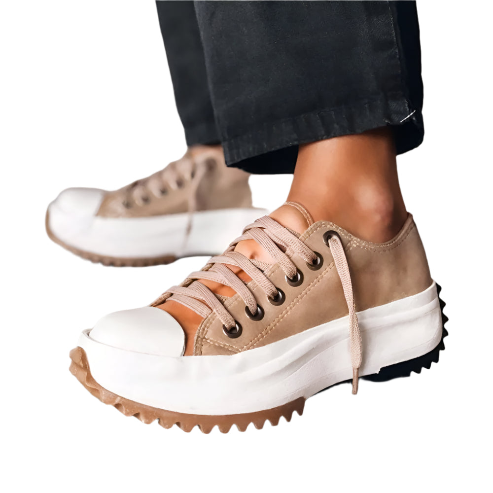 Damen Sneakers Plattform Design Atmungsaktiv 0