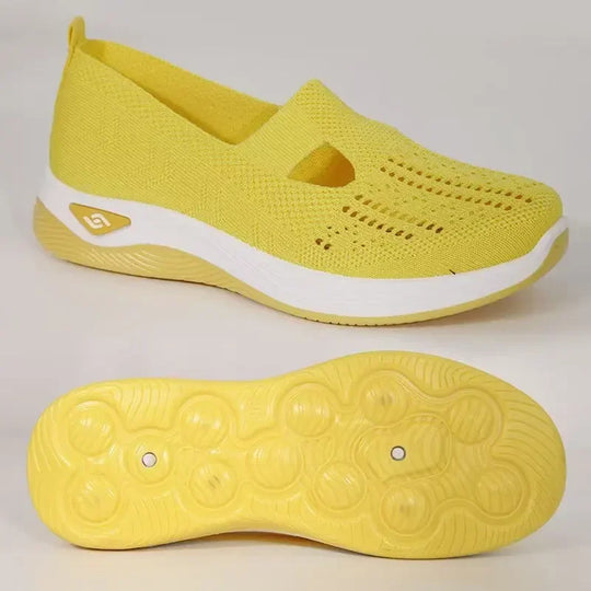 Damen Sneakers Slip-On Atmungsaktiv mit Fußgewölbeunterstützung und Memory Foam 15