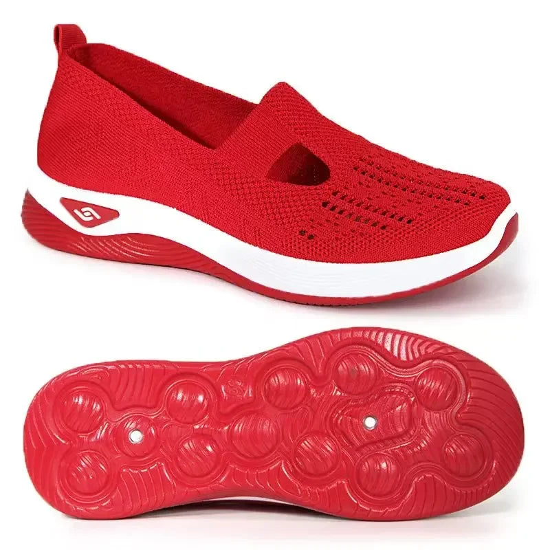 Damen Sneakers Slip-On Atmungsaktiv mit Fußgewölbeunterstützung und Memory Foam 16