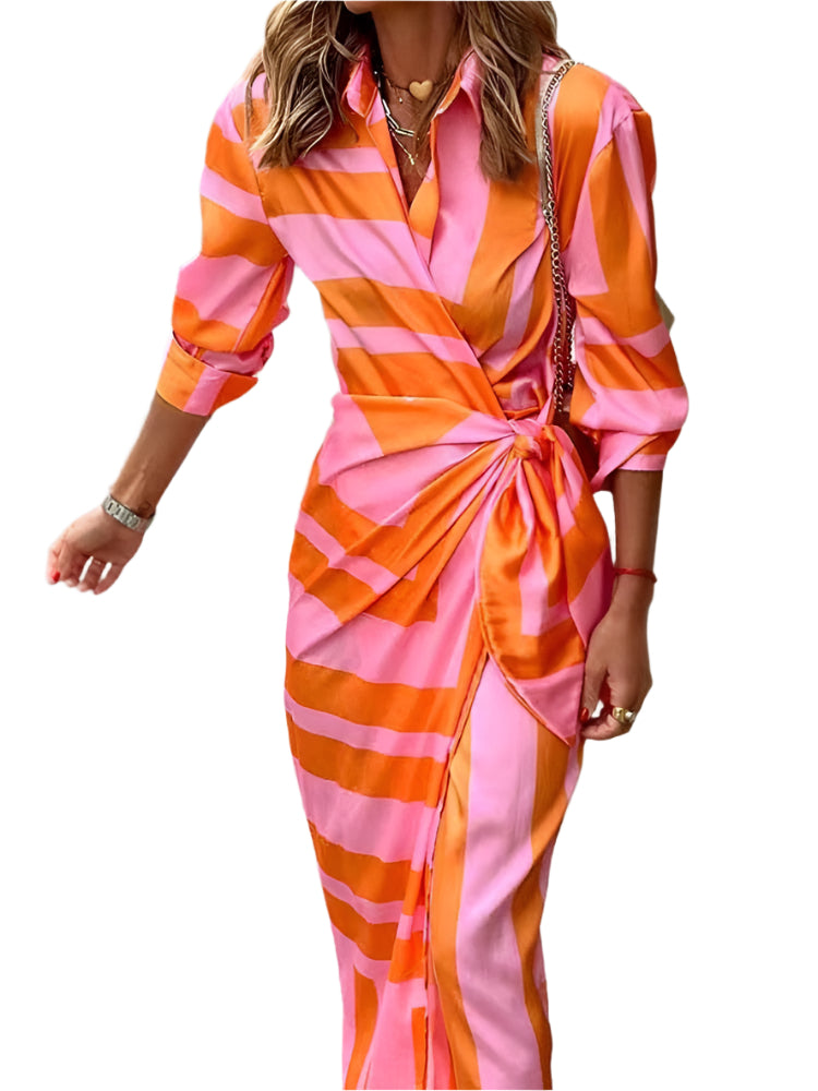 Damen Sommerkleid mit lebhaften Farben und modernem Design 0